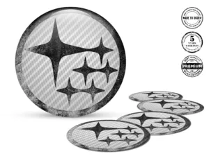 Subaru Ruota Decalcomanias Stile Badge Silicone Esclusivo
